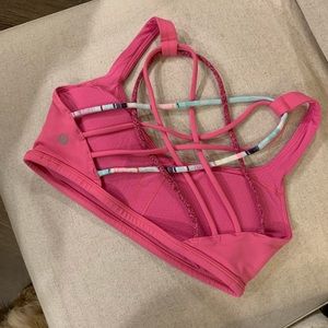 lululemon athletica Pink Strappy Sports Bra